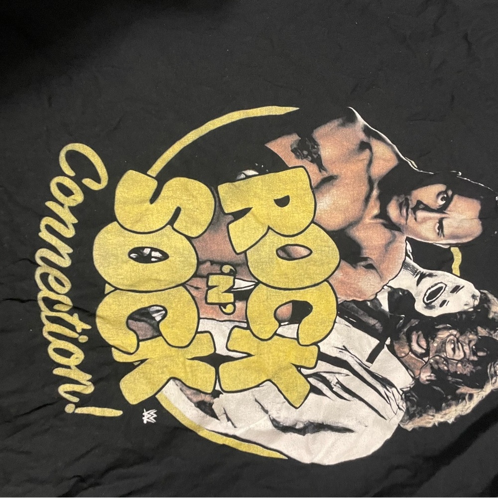 The Rock N Sock Connection WWE XL t shirt. Mankind. Mr. Socko. Gilden xl